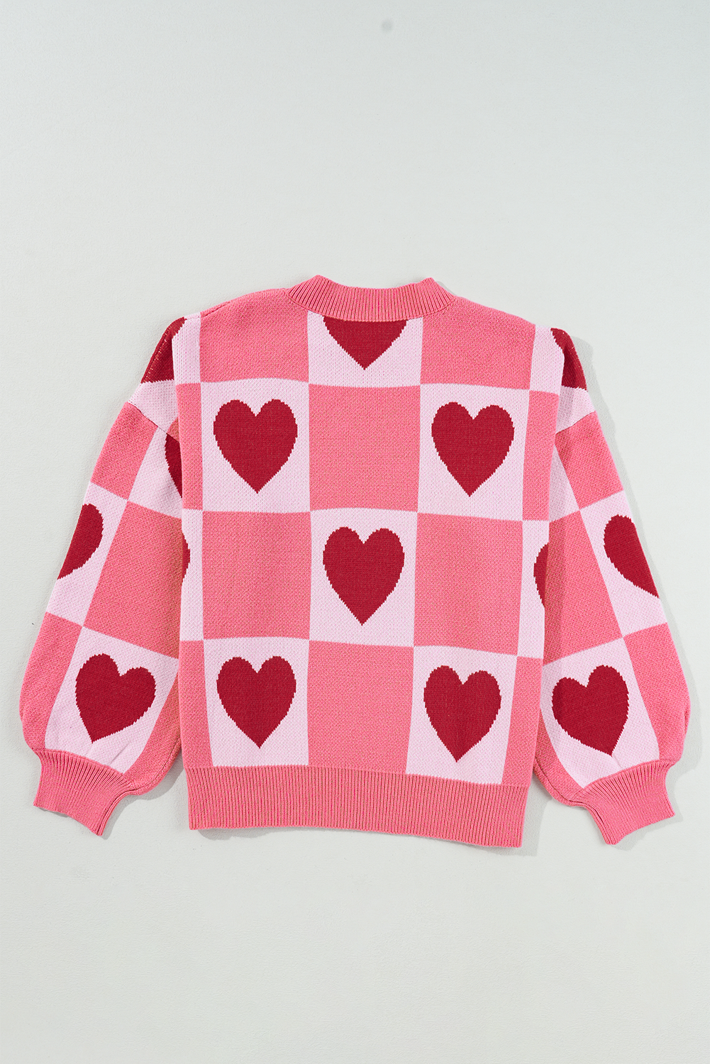 Heart Checkered Valentine Sweater 1X