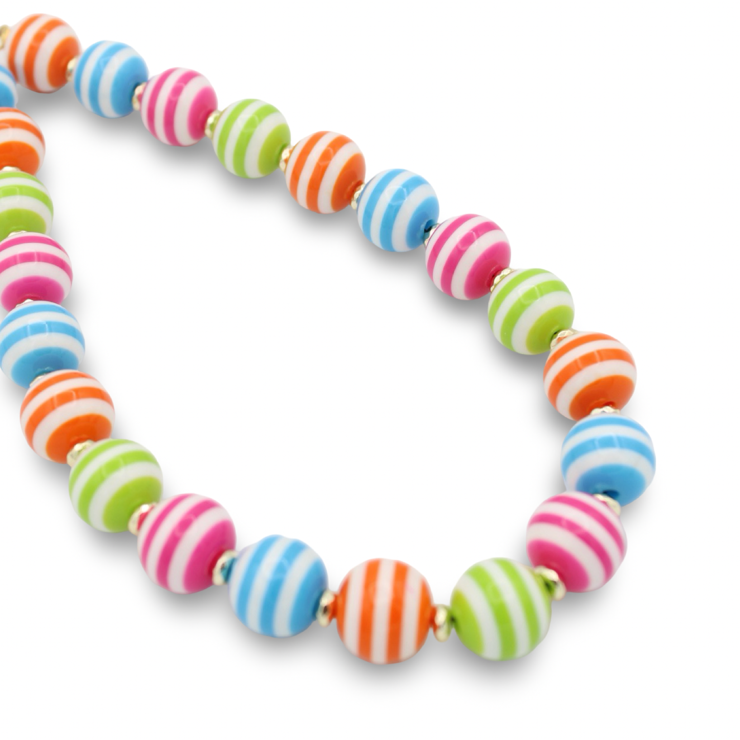 Cabana Stripe Necklace - Multi