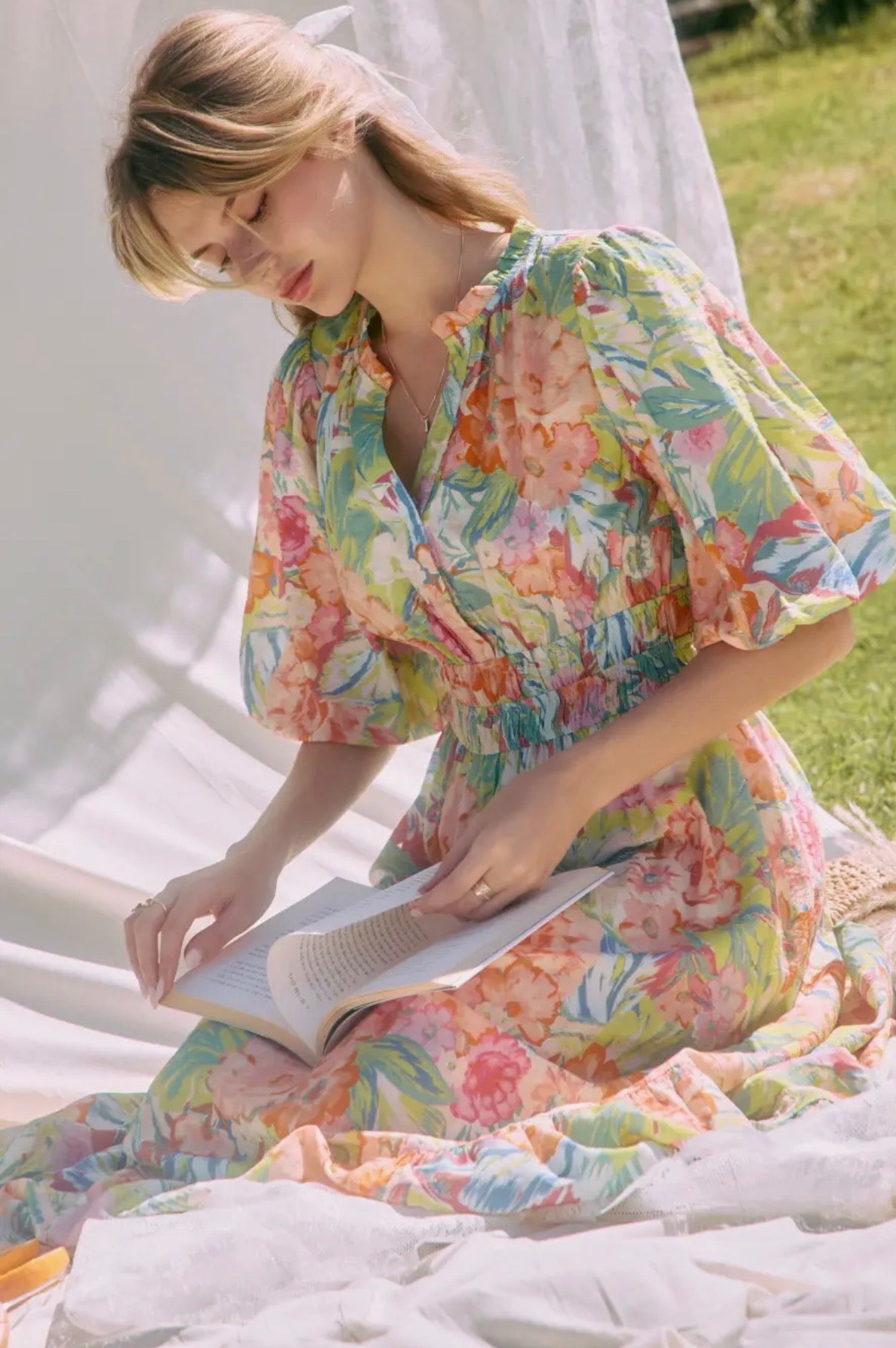 Peach Blossom Garden Maxi