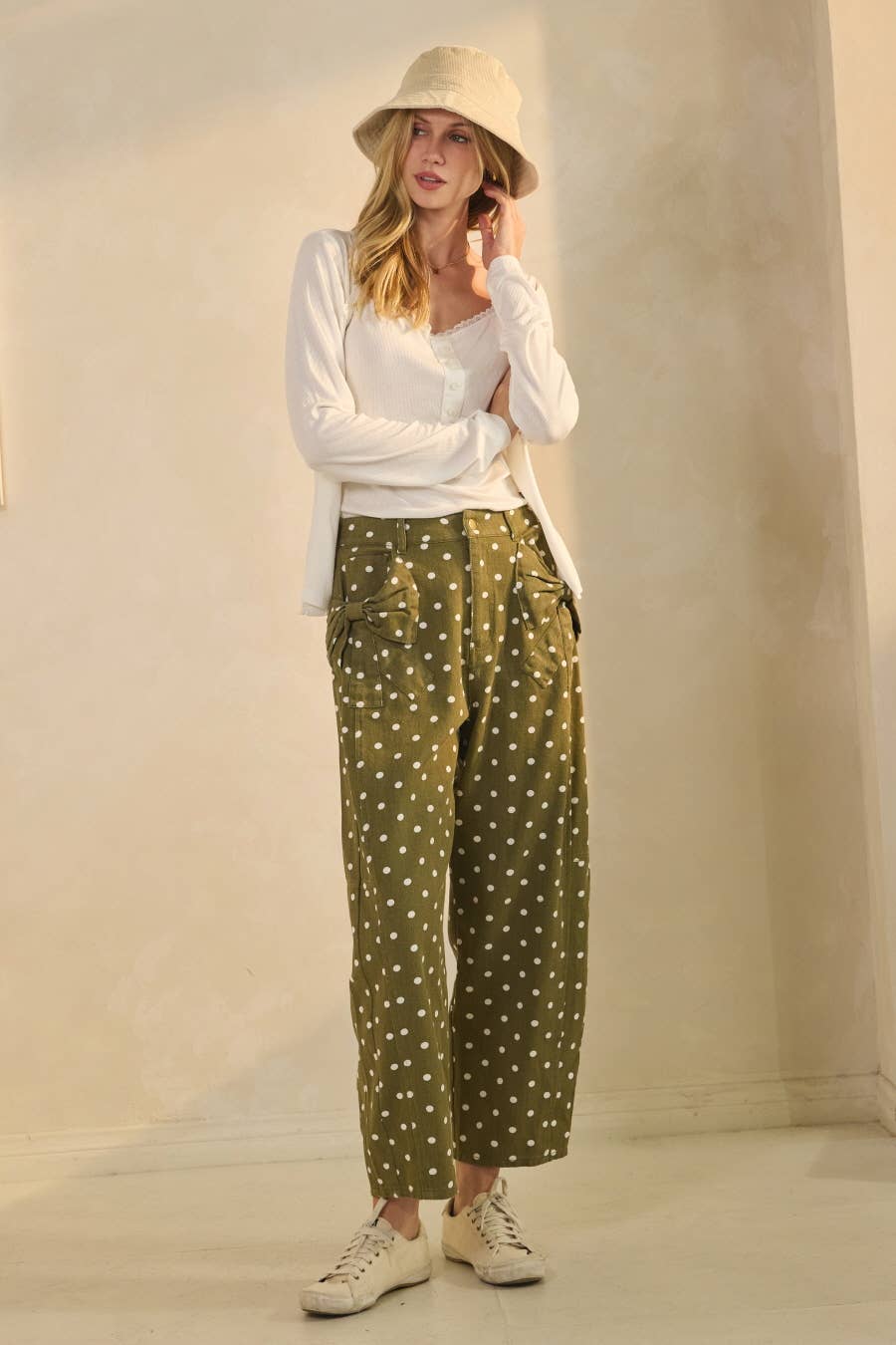 High-rise Printed Denim Pants: Black Combo / S