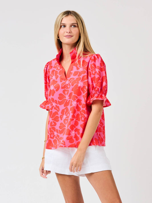 Jessica Top | Garden Samba Pink
