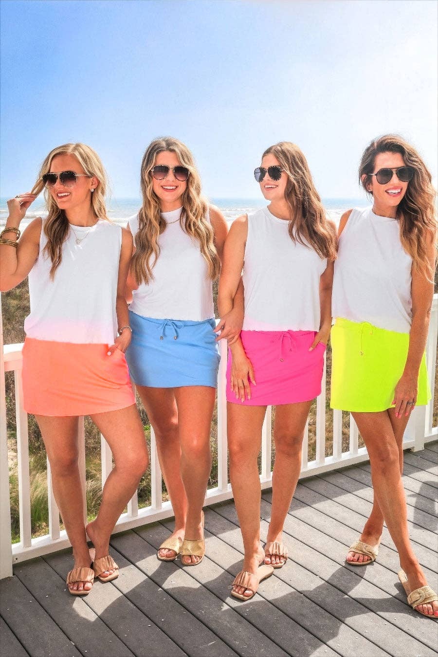 Solid Neon Pink Skort: Neon Pink / Large