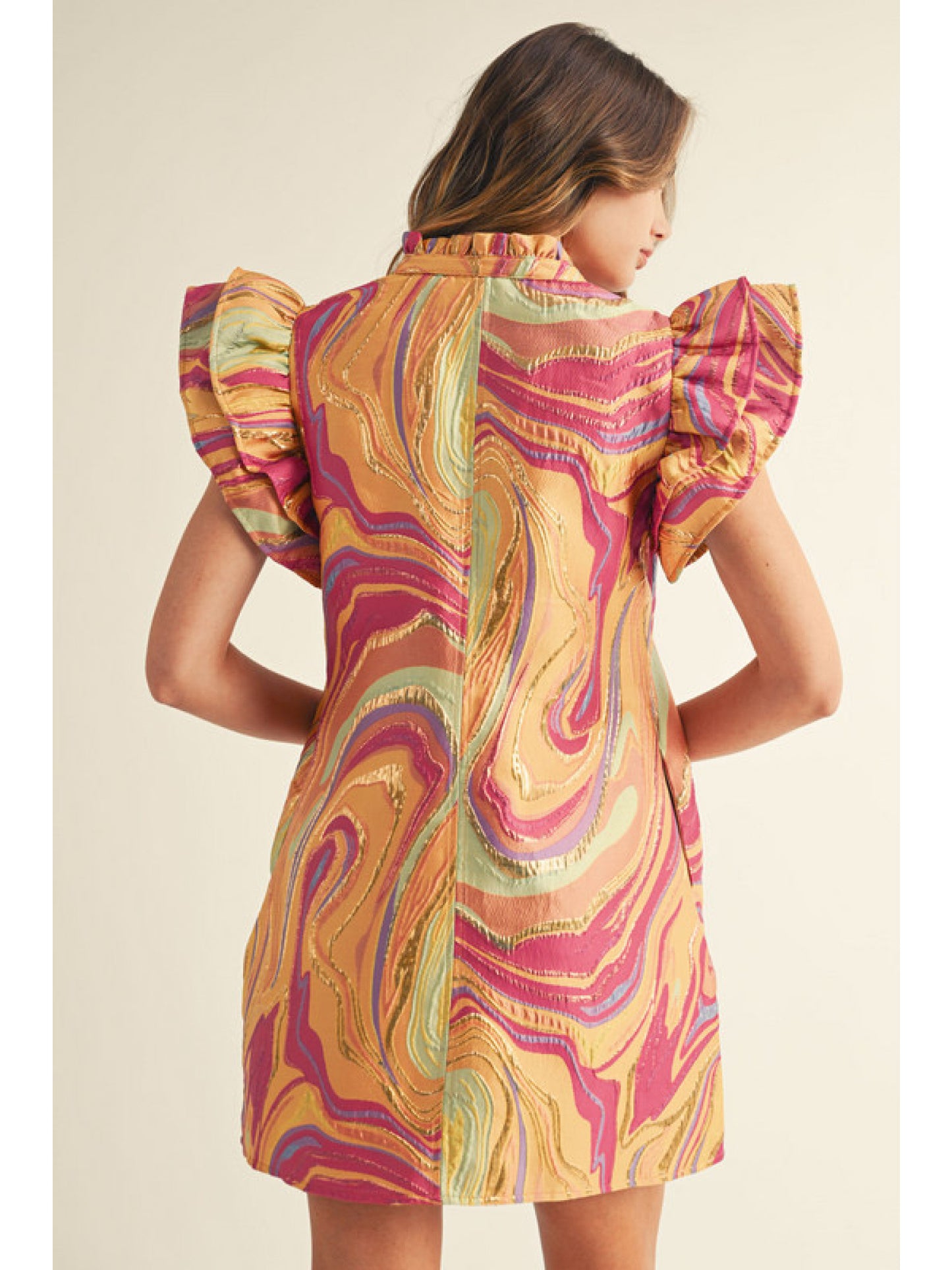 Golden Hour Swirl Dress