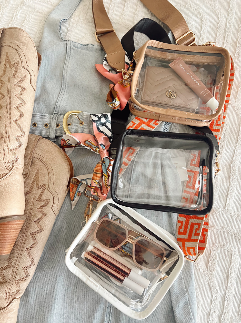 Clear Gameday & Concert Purse: Black