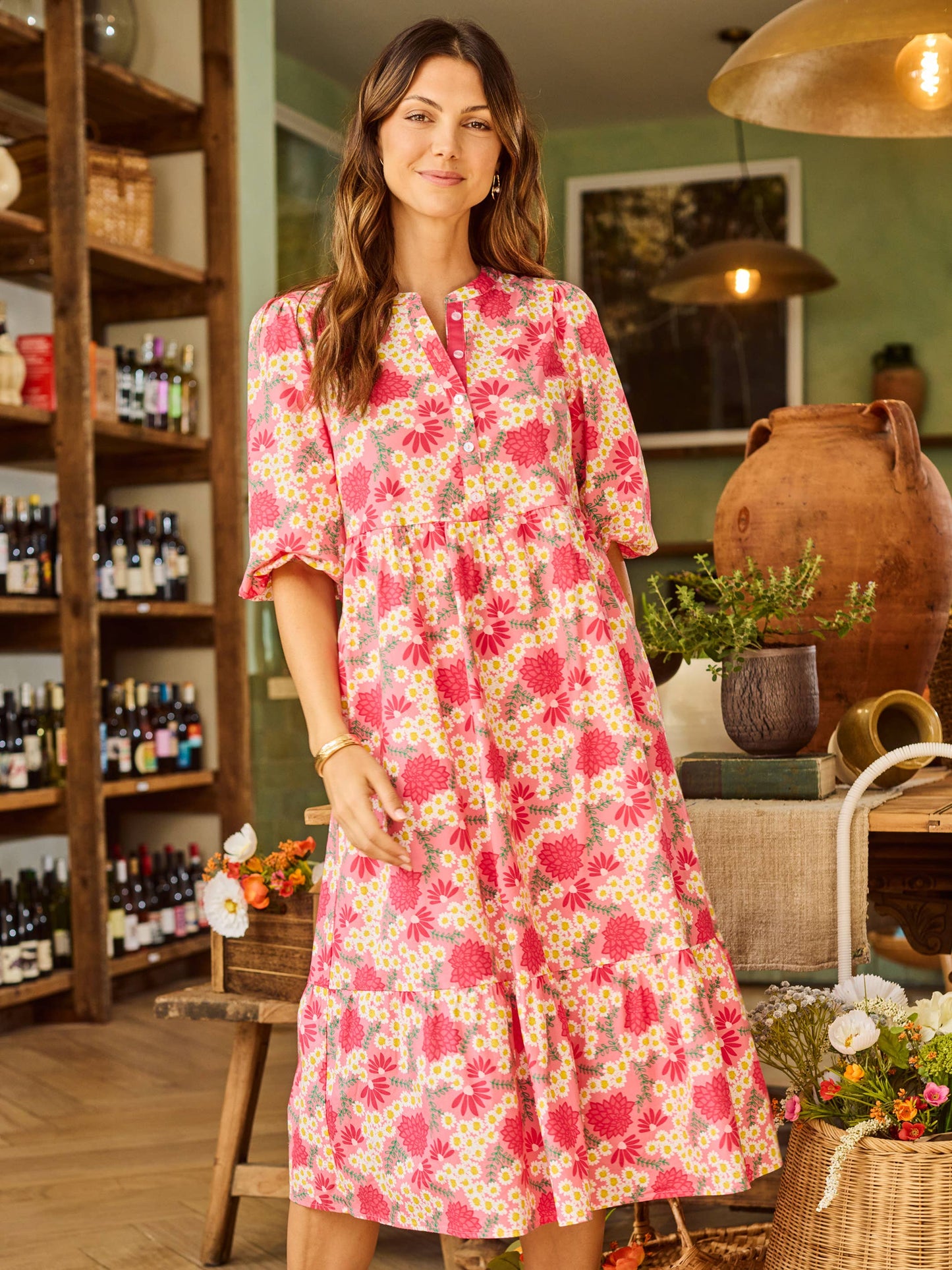 Riley Dress | Daisy Chain Pink: XS