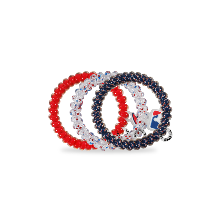 Spiral Hair Coils | Small | Atlanta Braves Hair Ties