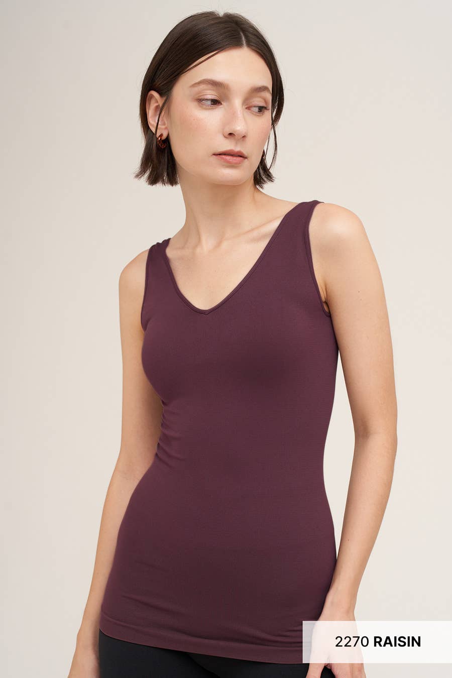 NS7180 - Reversible Tank Top: 6 Black