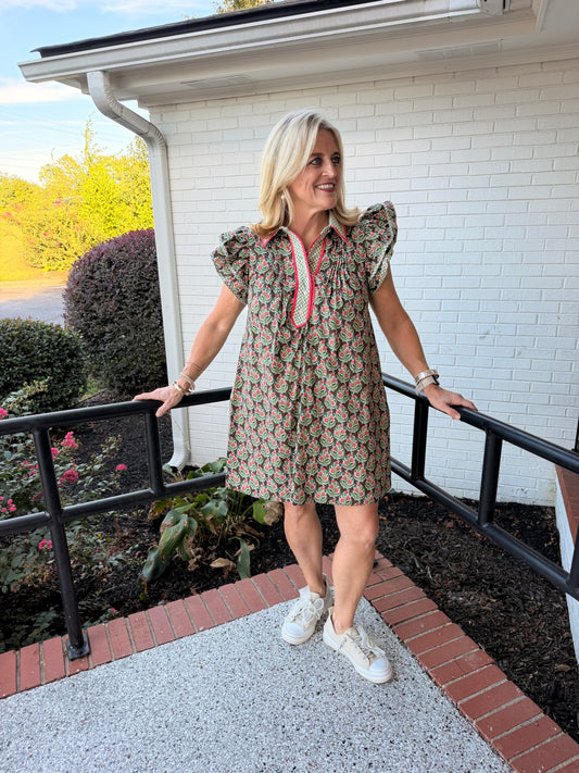 Garden Party Poplin Dress