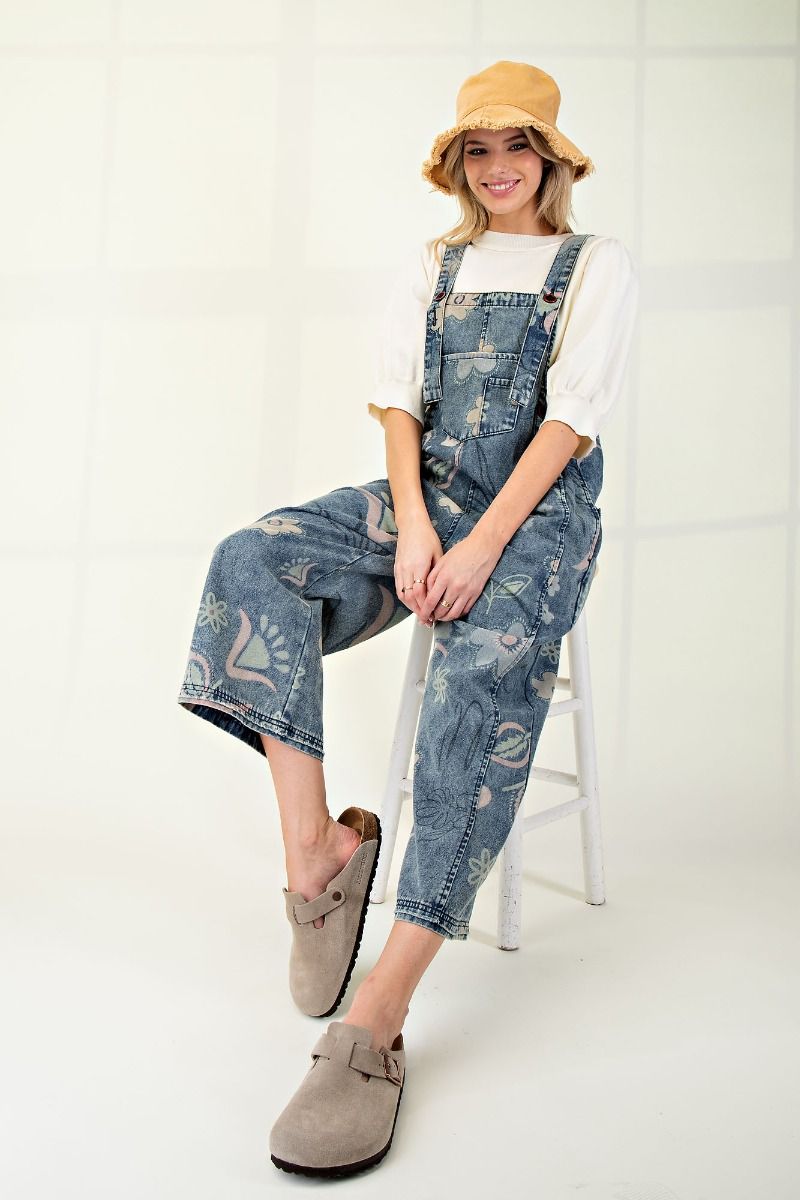 Wildflower Days Denim Overalls