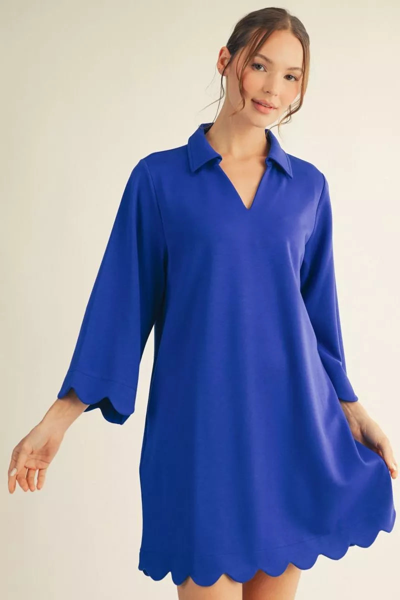 Coastal Classic Scallop Dress