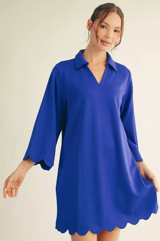 Coastal Classic Scallop Dress