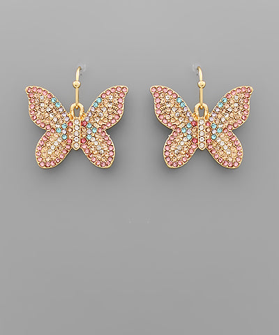 Blushing Butterfly Earrings