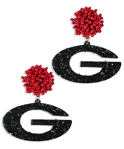 Glitzy Gameday “G” Earrings