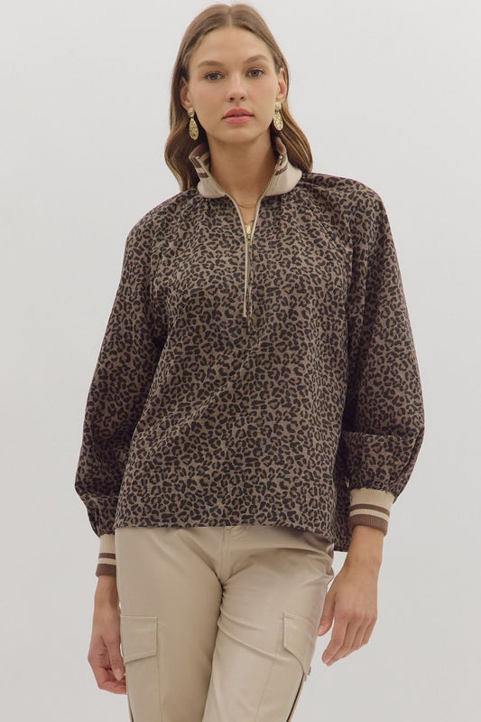 Wild Luxe Quarter Zip Pullover