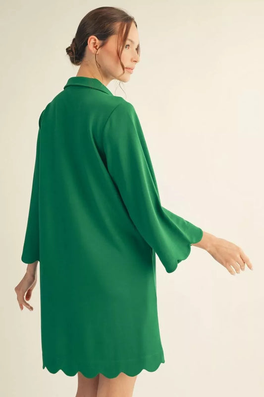 Fairway Favorite Scallop Dress
