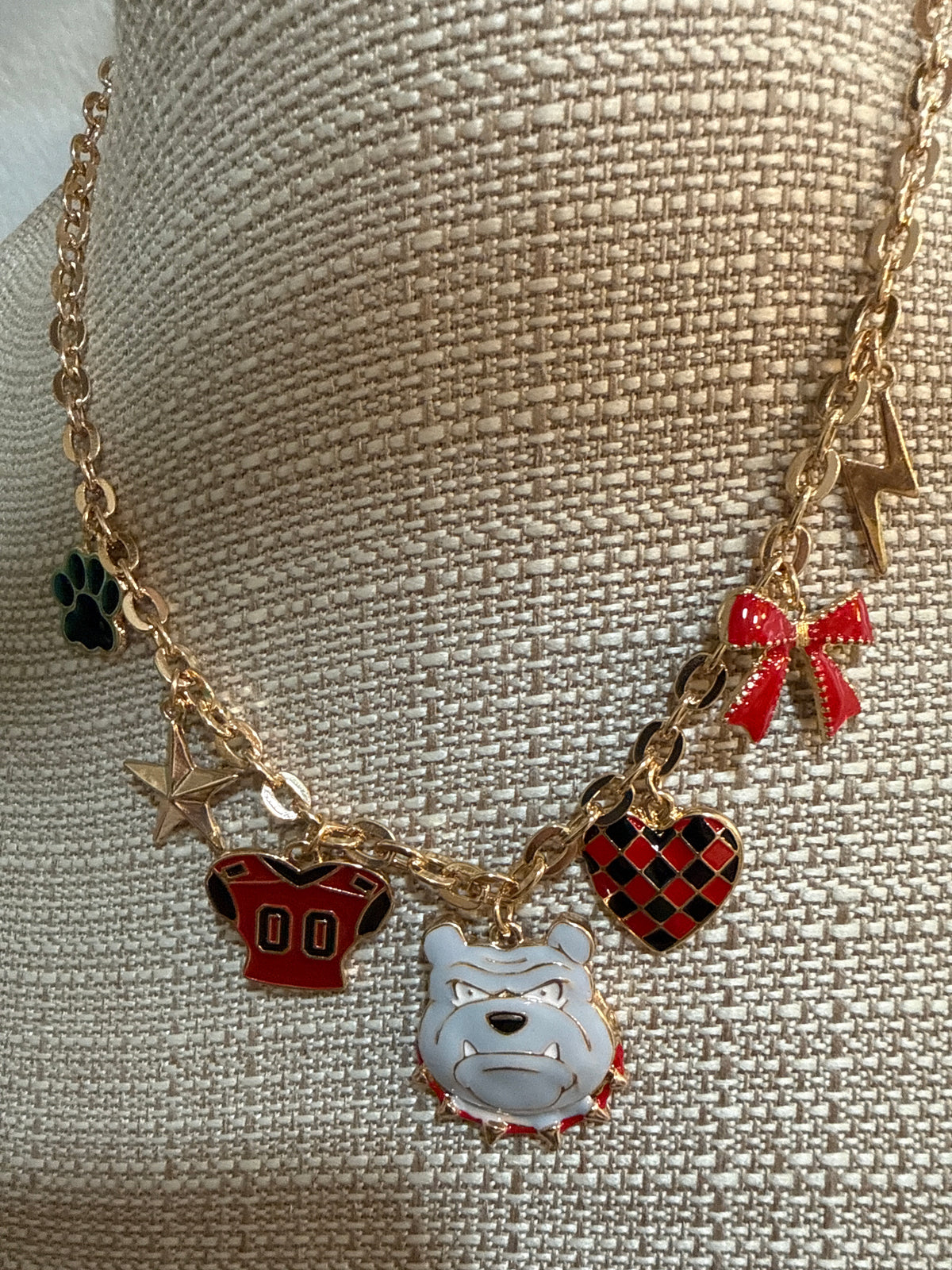 Go Dawgs Charm Necklace