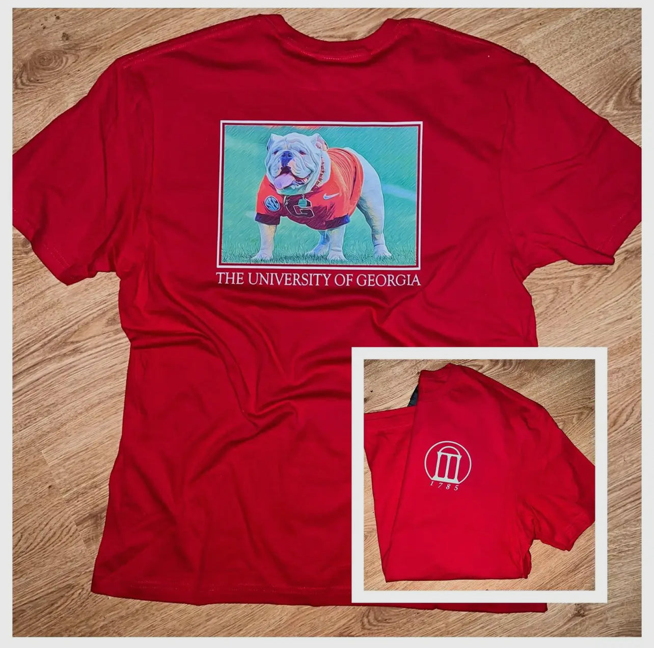Red University of Georgia Tee
