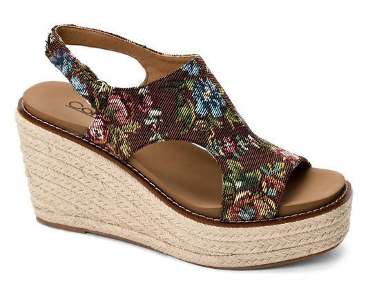 Rust Brocade Floral Corkys