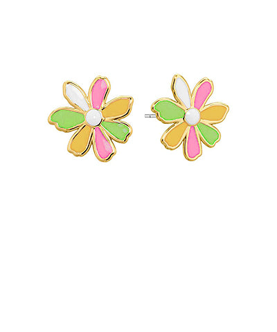 Colorful Flower Earrings