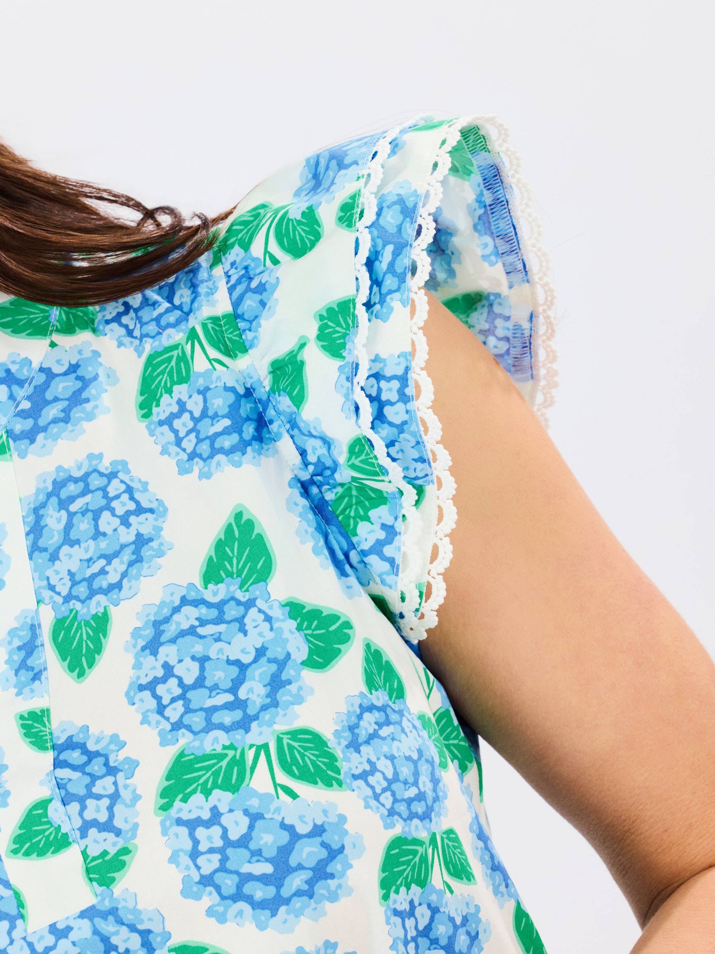 Mary Square Sierra Dress/Summerfair Blue