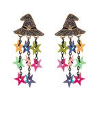 Starry Witch Hat Earrings