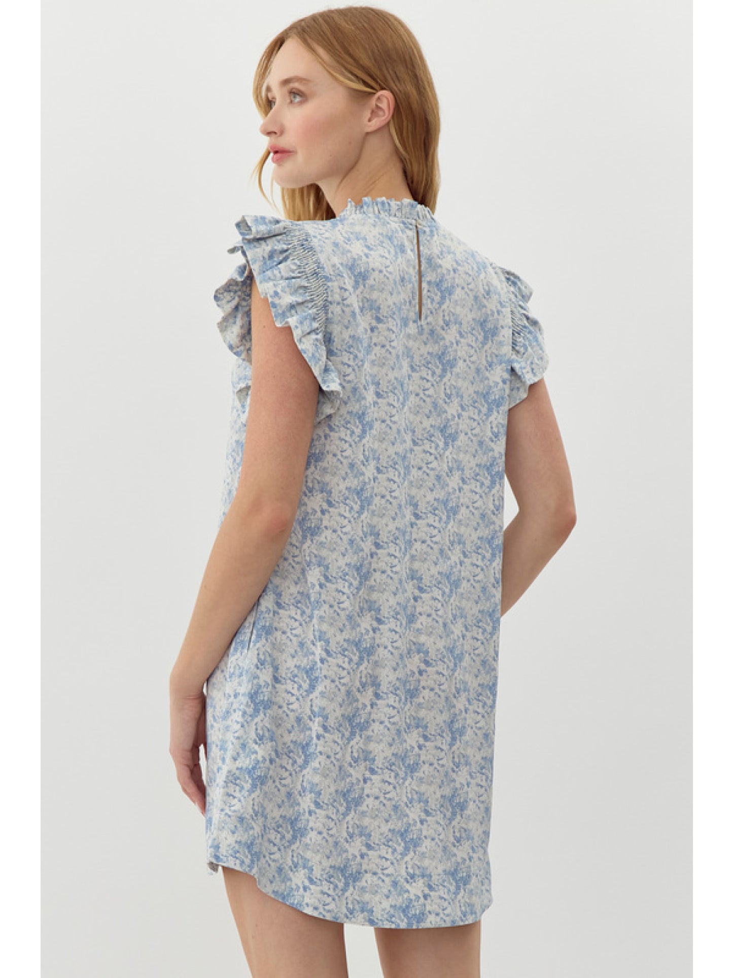 Blue Frills Dress