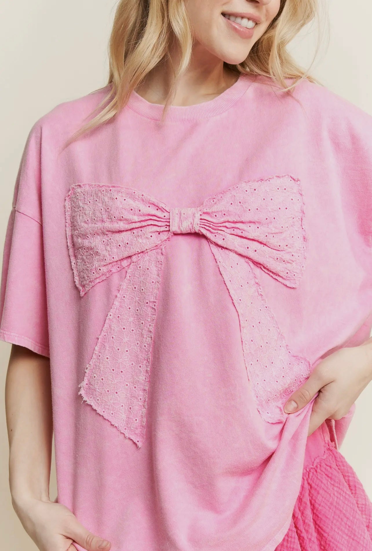 The Bubblegum Bow Tee