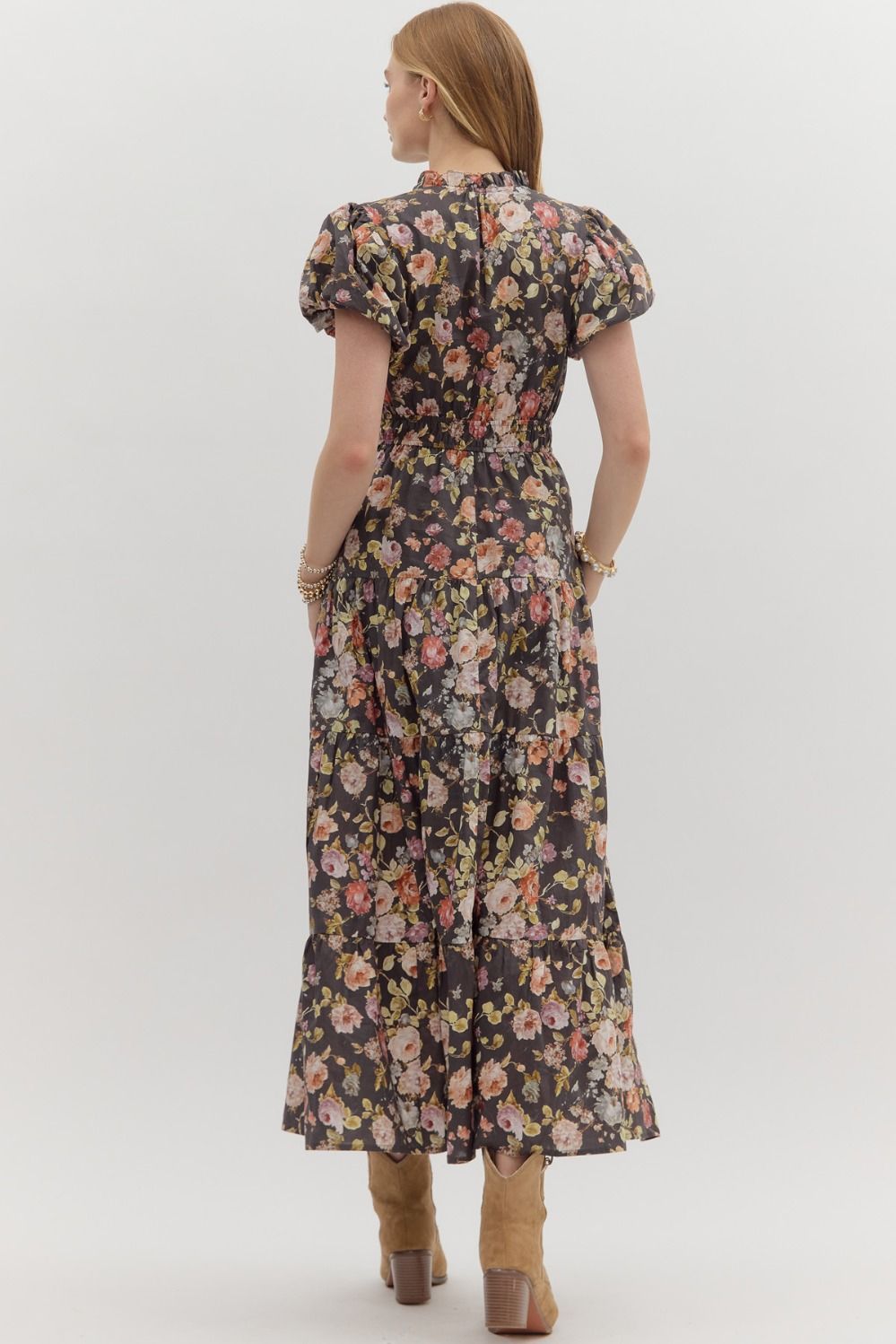 Chocolate Rose Maxi Dress