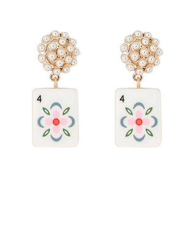 Petal Perfect Mahjong Earrings