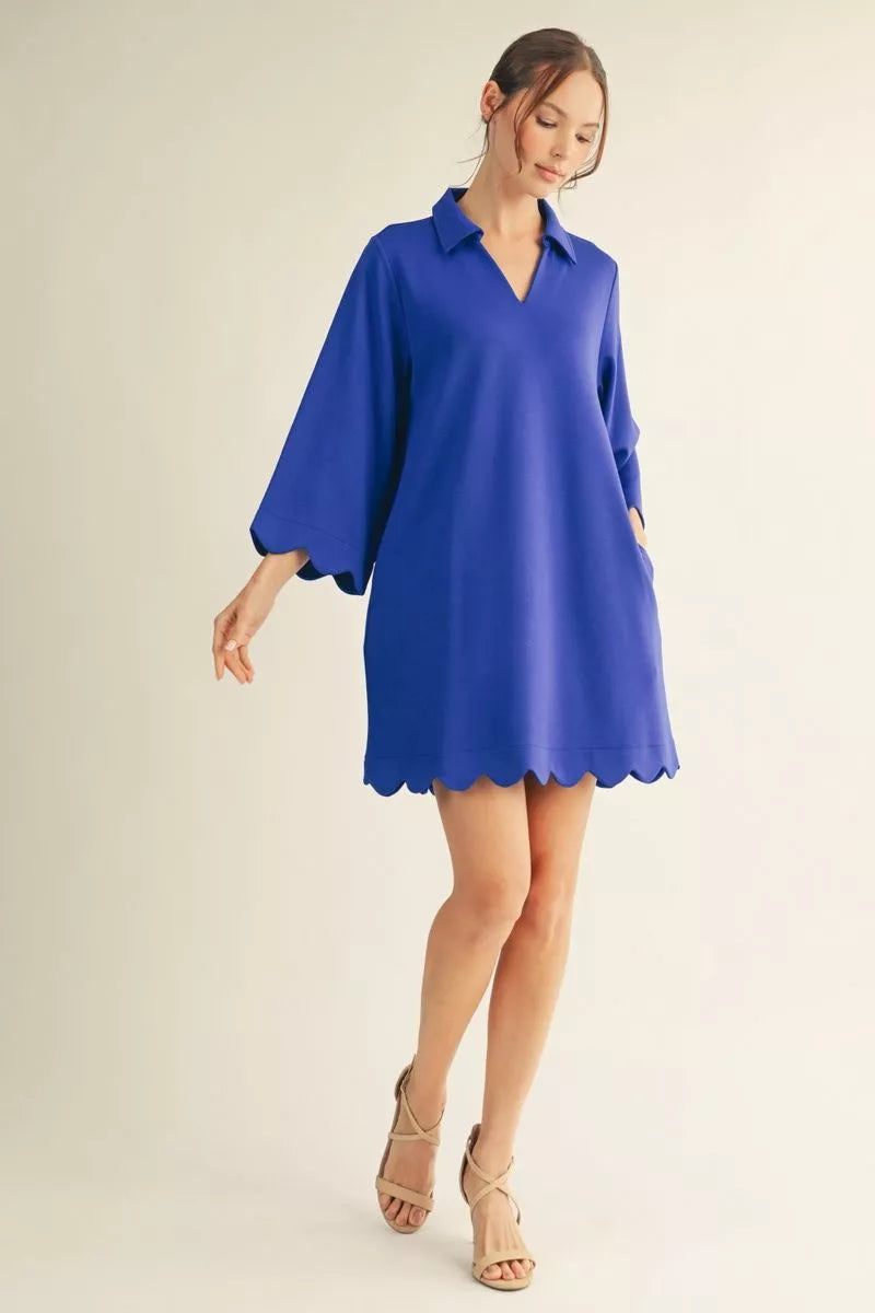 Coastal Classic Scallop Dress