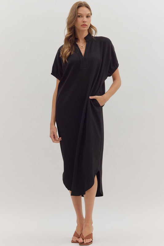 Midnight Ease Midi Dress