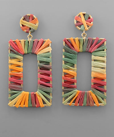 Autumn Mosaic Statement Earrings