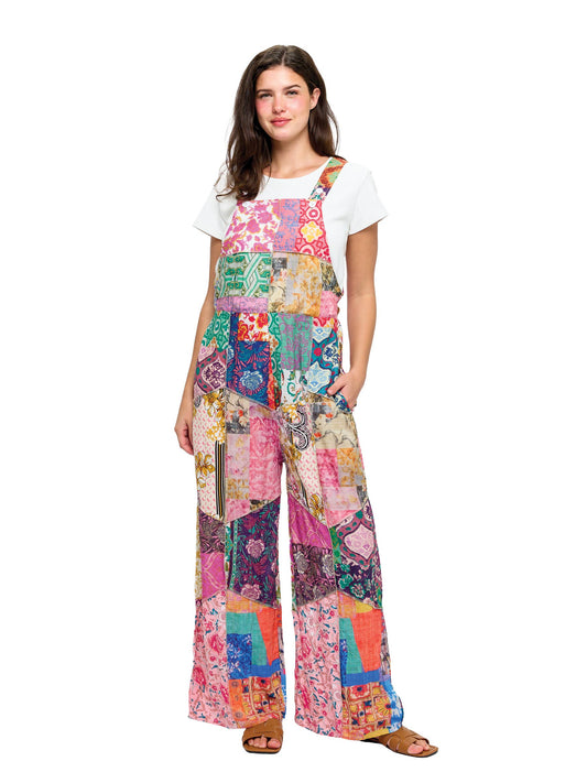 Patchwork Paradise Overalls
