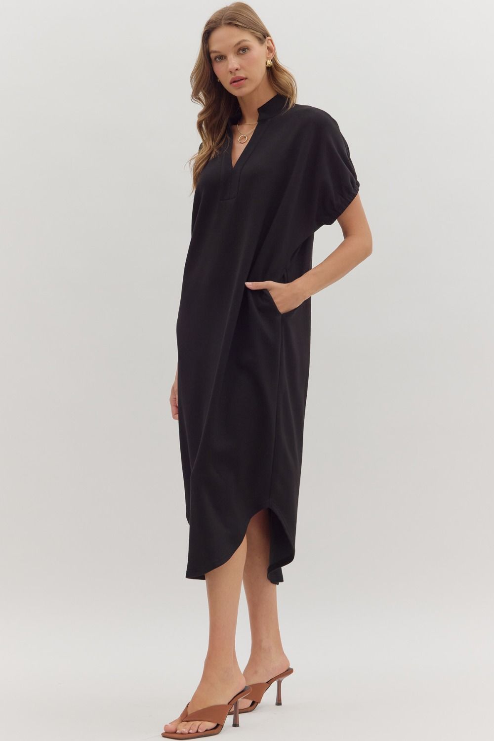Midnight Ease Midi Dress