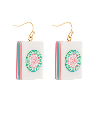 Blush Circle Mahjong Drops