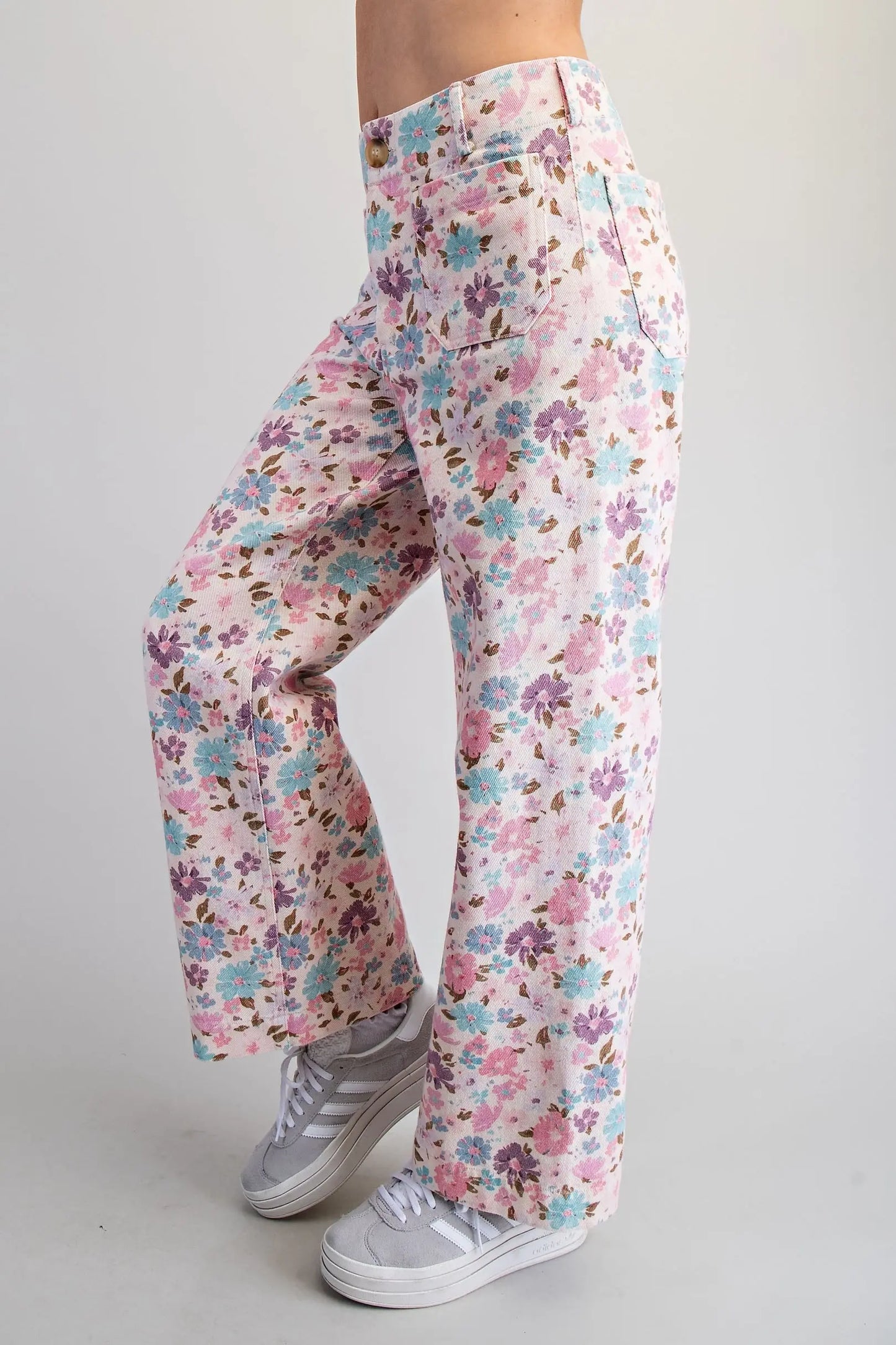 Vintage Bloom Wide Leg Jeans