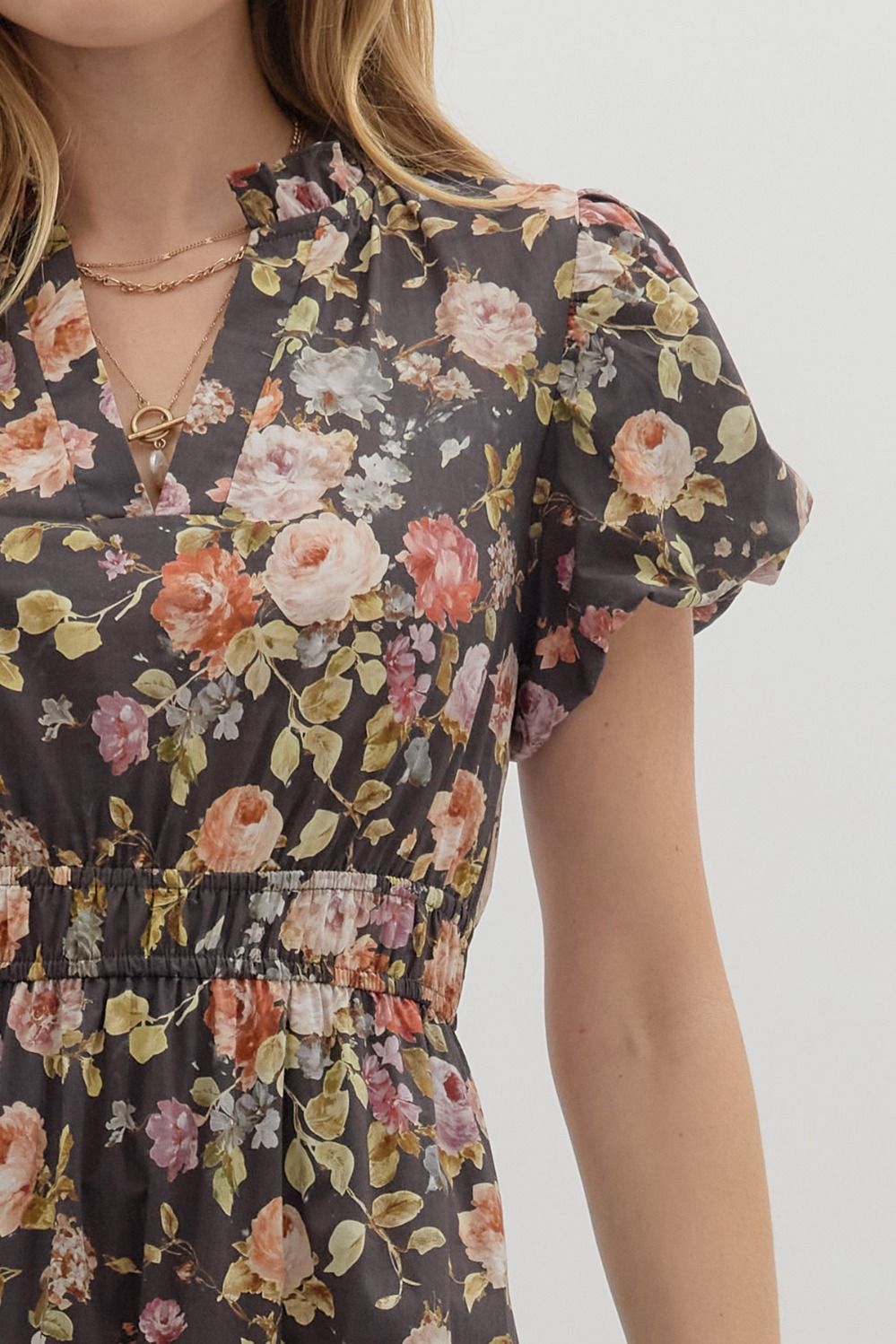 Chocolate Rose Maxi Dress