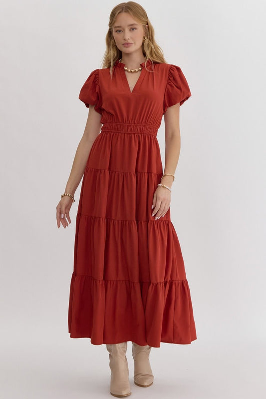 Brick HBS Favorite Midi Dress