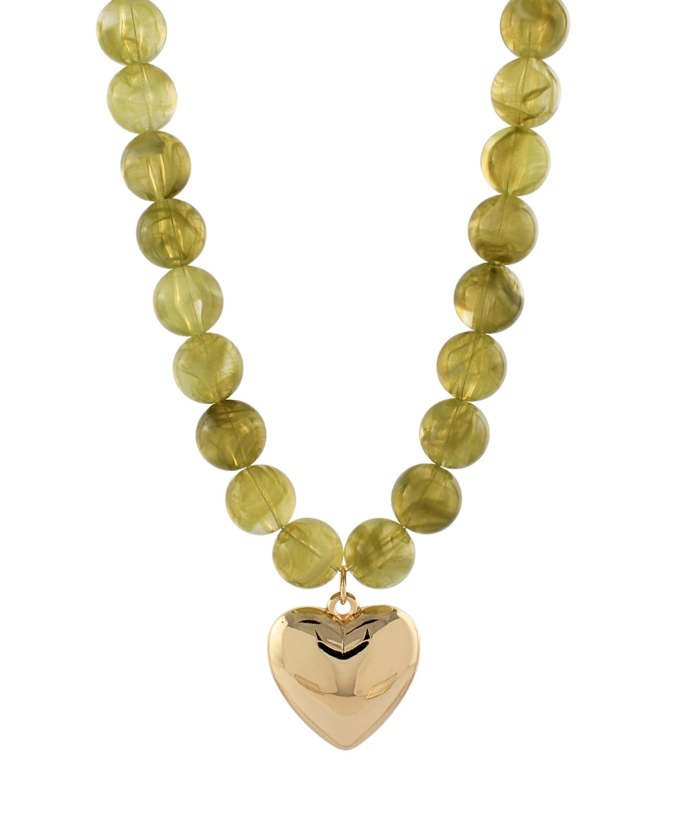 Olive You Heart Necklace