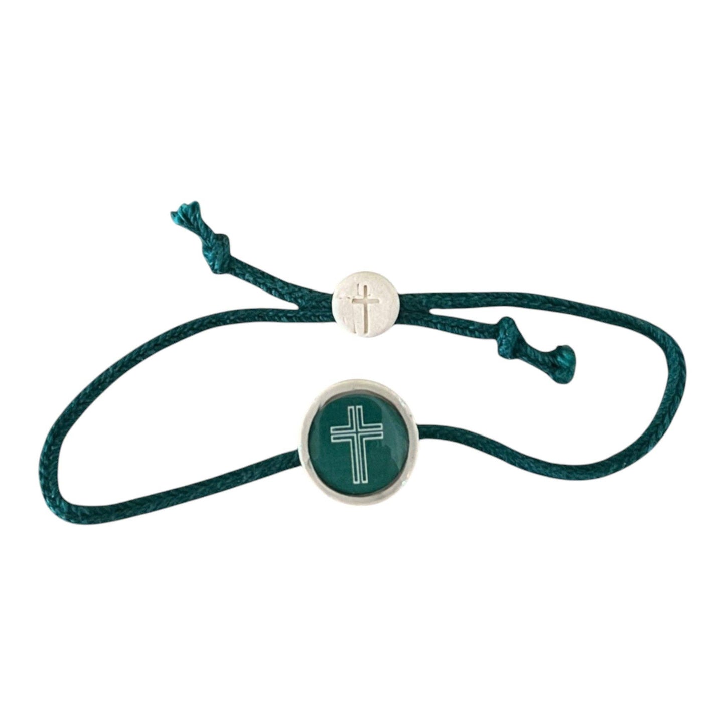Tap To Pray® Survivor Series Bracelet: 14K Gold-Plated + Vanilla Cross