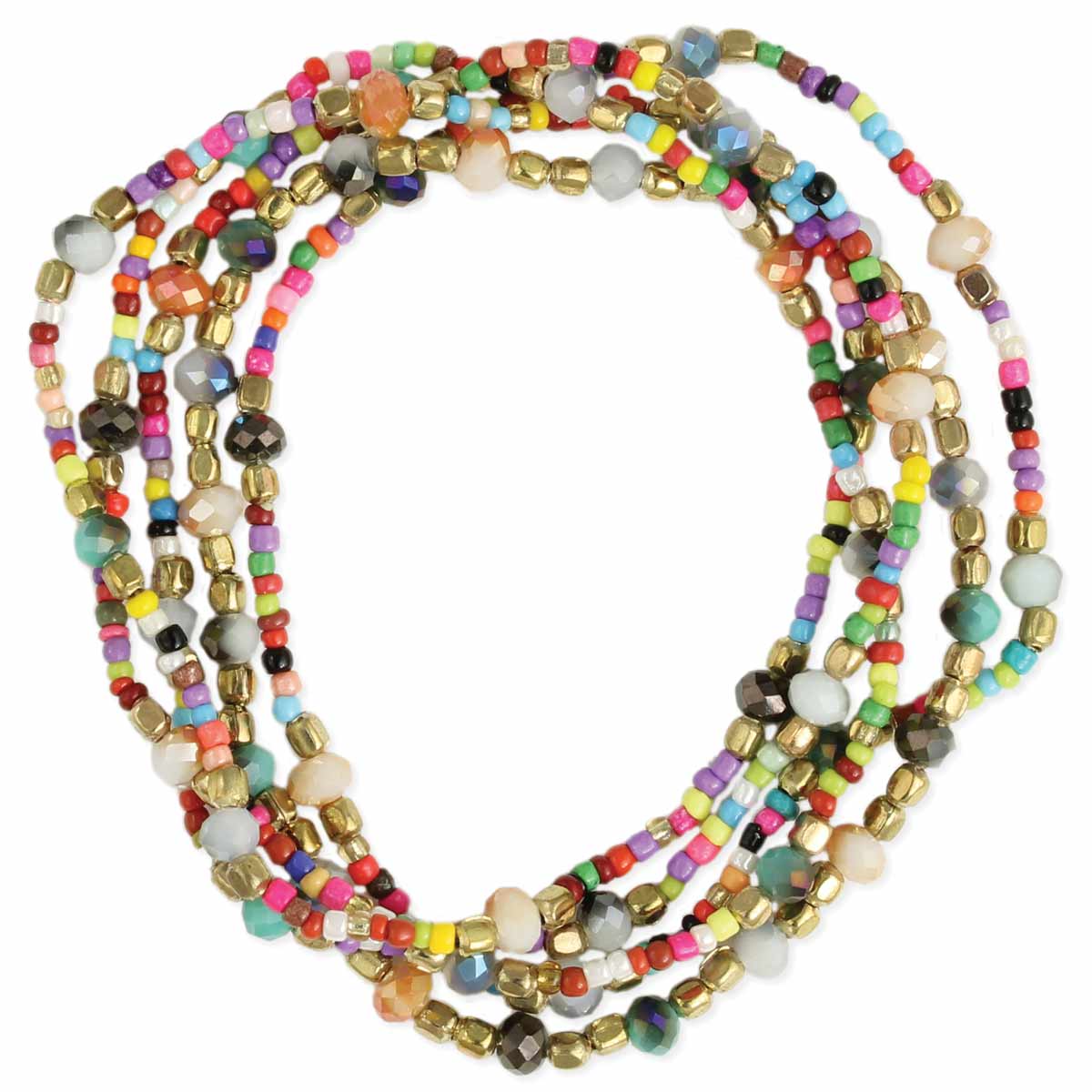 Candy Bowl Multi Bead Stretch Bracelet Set