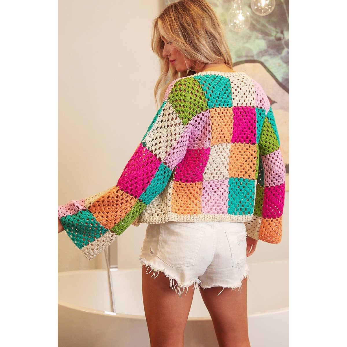 Happy Hues Crochet Cardigan