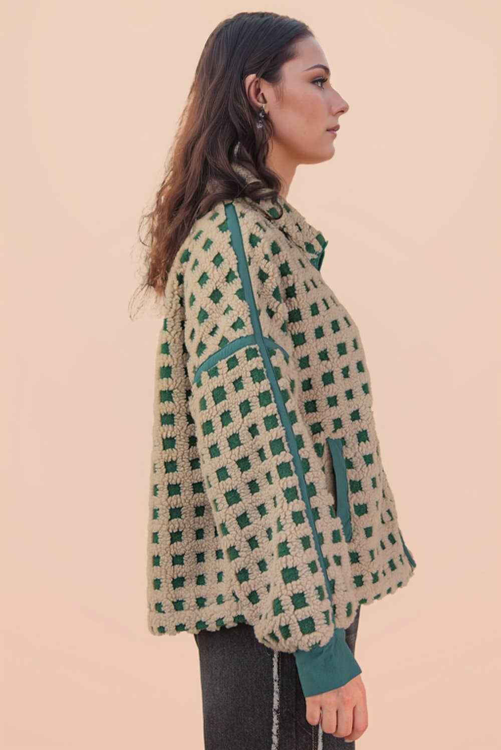 Classic Comfort Check Fleece – Teal