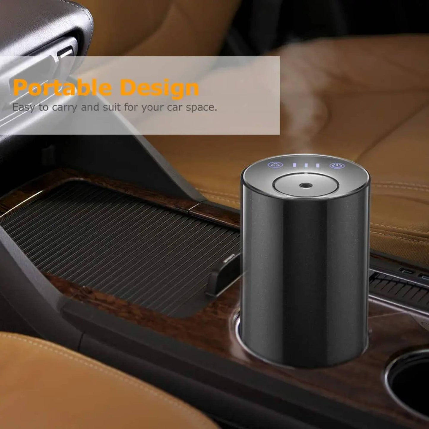 Luxury Portable Home, Office and Car Diffuser : Black