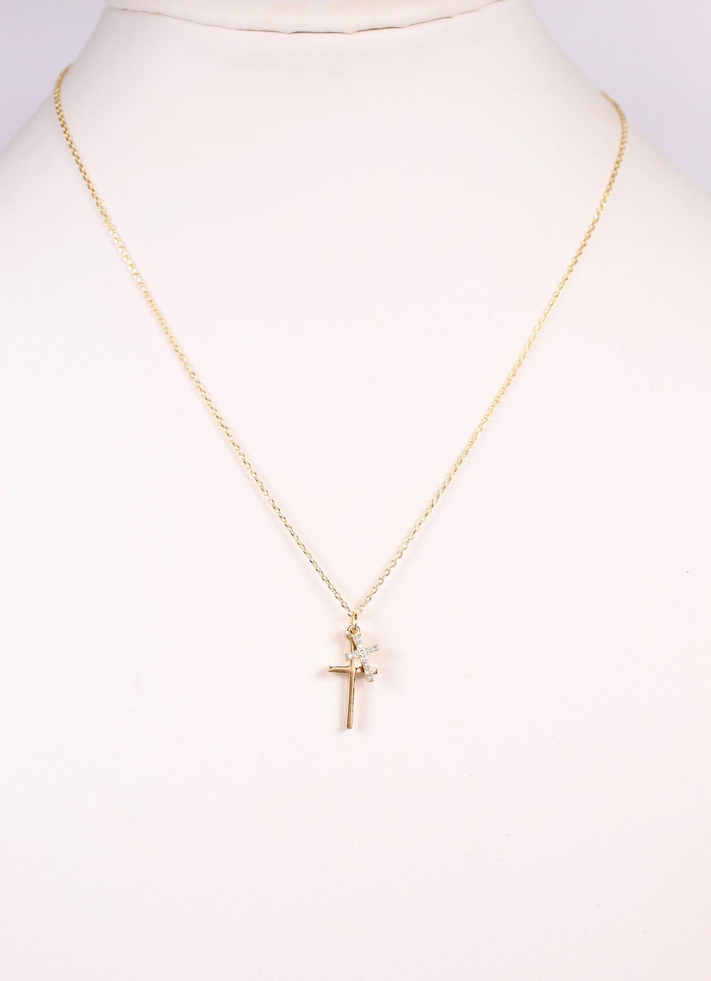 Gold Crosses Necklace
