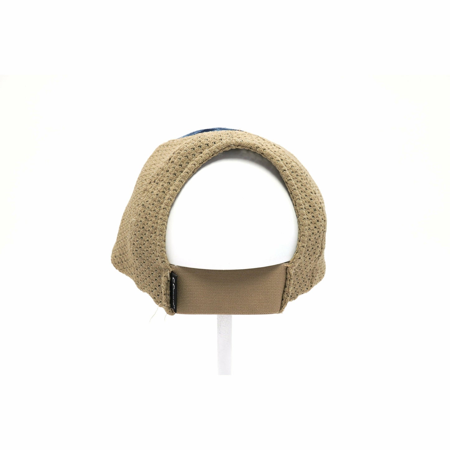 Washed Denim Camouflage Stretch Mesh High Pony CC Ball Cap
