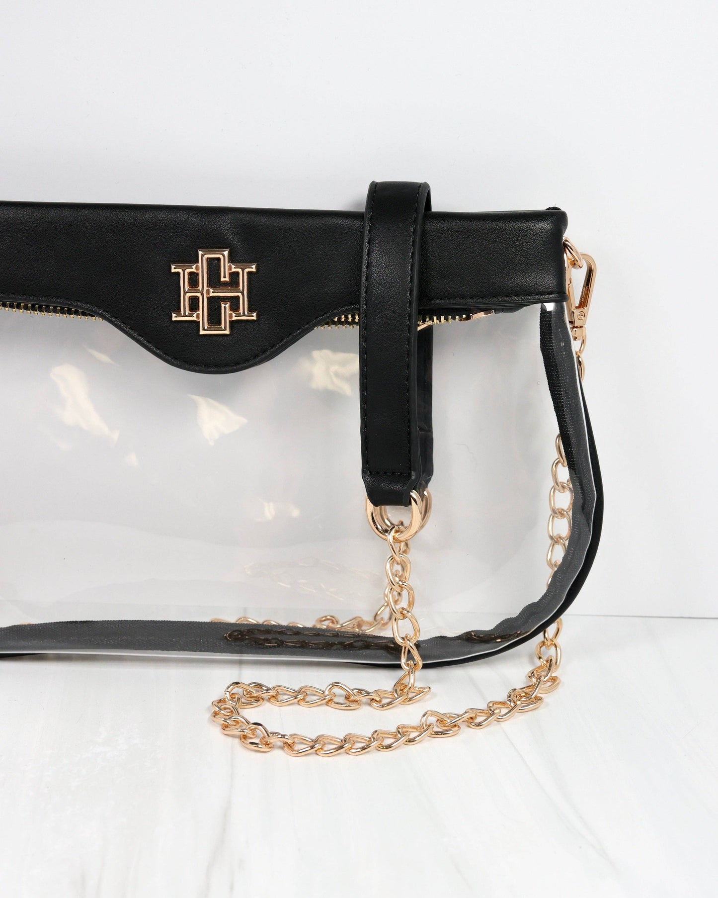 Black Madi Clear Crossbody