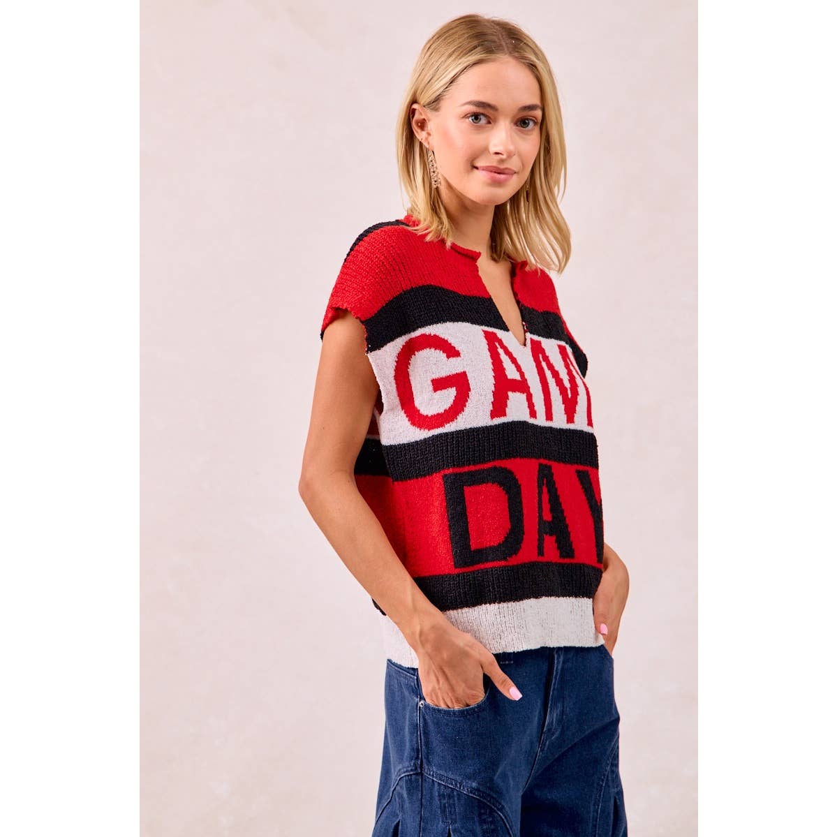 Kickoff Cutie Sweater Top ❤️🖤
