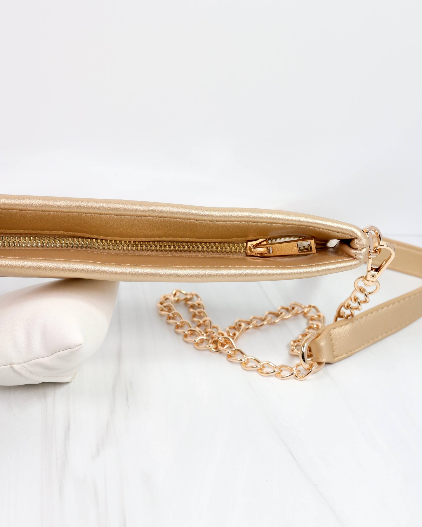 Gold Madi Clear Crossbody