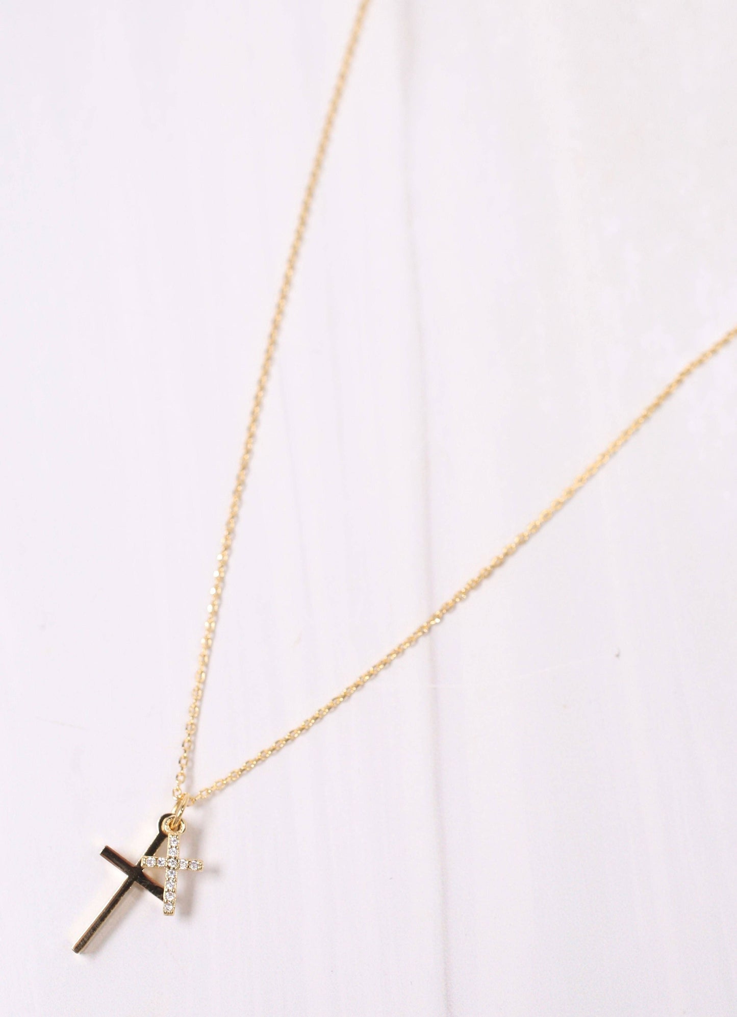 Gold Crosses Necklace